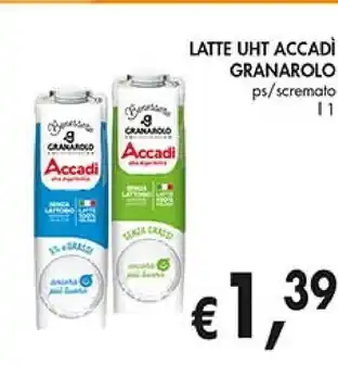 Coal Granarolo latte uht accadi offerta