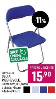Cfadda Sedia pieghevole. offerta