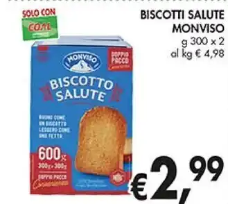 Coal Monviso biscotti salute offerta