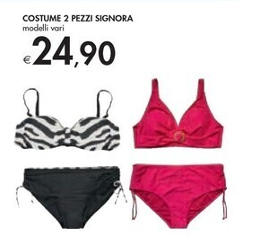 Costume 2 pezzi signora