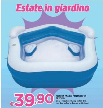 Bestway piscina family pentagono