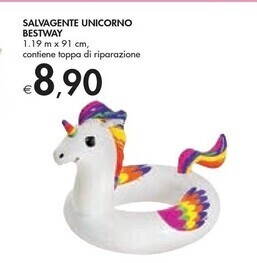 Bennet Bestway salvagente unicorno offerta