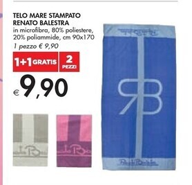 Bennet Renato balestra telo mare stampato offerta
