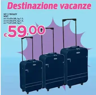 Set 3 trolley soft