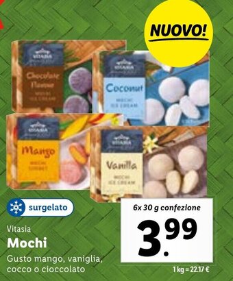 Lidl Vitasia Mochi 6x 30 g confezione offerta