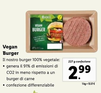 VEGAN BURGER 227 g confezione