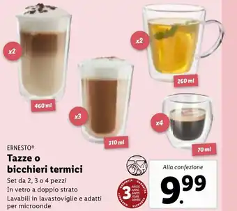 Lidl ERNESTOⓇ Tazze o bicchieri termici offerta