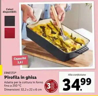 Lidl ERNESTOⓇ Pirofila in ghisa offerta