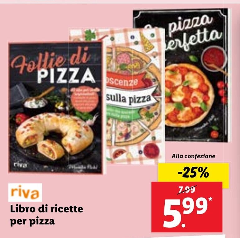 Lidl riva Libro di ricette per pizza offerta