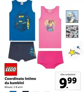 Lidl LEGO Coordinato intimo da bambini offerta