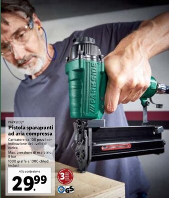Lidl PARKSIDEⓇ Pistola sparapunti ad aria compressa offerta
