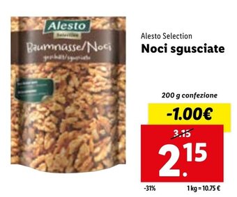 Lidl Alesto Selection Noci sgusciate 200 g confezione offerta
