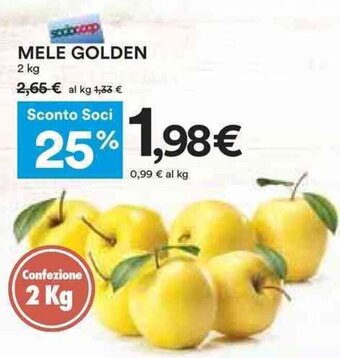 Coop MELE GOLDEN 2 kg offerta