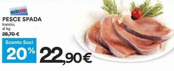 Coop PESCE SPADA offerta