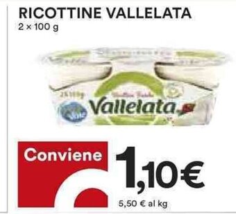 Coop RICOTTINE VALLELATA 2 x 100 g offerta