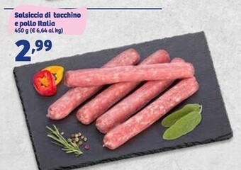 In'S Mercato Salsiccia di tacchino e pollo italia offerta