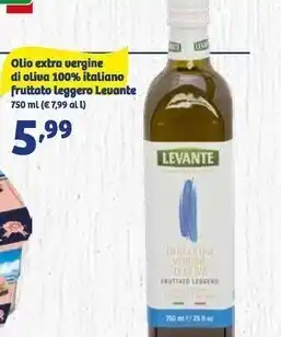 In'S Mercato Levante olio extra vergine di oliva 100 % italiano fruttato leggero offerta