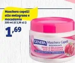 Genera maschera capelli alla melagrana e macadamia