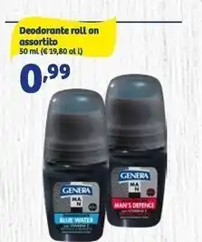 Genera deodorante roll on assortito