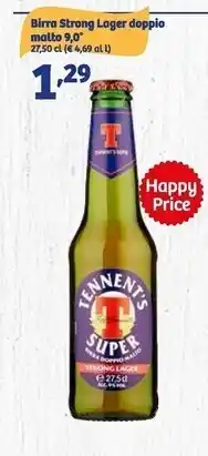In'S Mercato Tennent's birra strong lager doppio malto 9,0 offerta