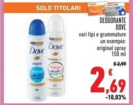 Conad Dove deodorante offerta