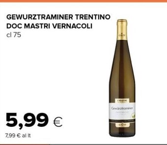 Tigre Mastri vernacoli gewurztraminer trentino doc offerta