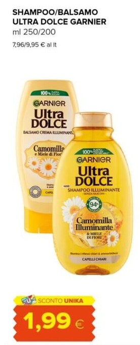 Tigre Garnier shampoo ultra dolce offerta