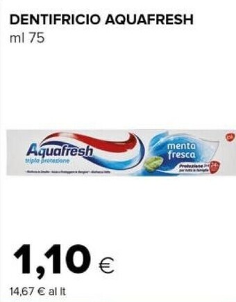 Tigre Aquafresh dentifricio offerta