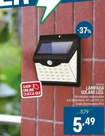 Cfadda Lampada solare led offerta