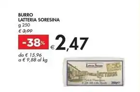 Latteria soresina burro