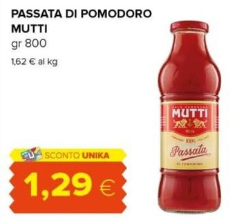 Tigre Mutti passata di pomodoro offerta