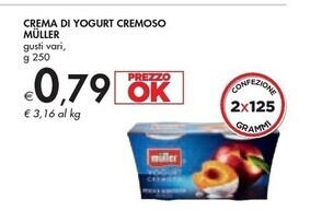 Muller crema di yogurt cremoso