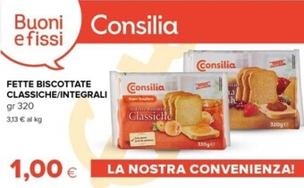 Tigre Consilia fette biscottate classiche offerta