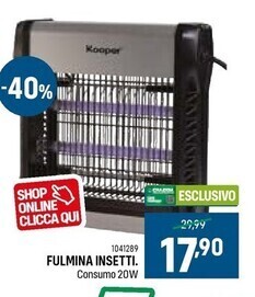 Kooper fulmina insetti