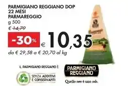 Bennet Parmareggio parmigiano reggiano dop 22 mesi offerta
