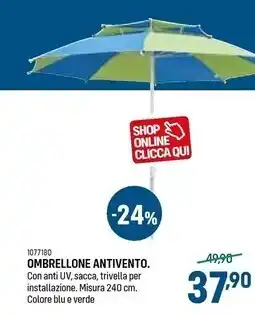 Ombrellone antivento