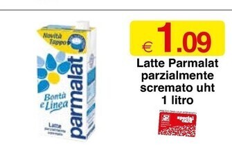 Parmalat latte parzialmente scremato uht 1 litro