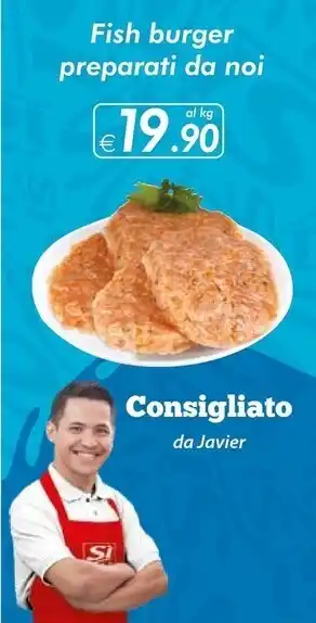 Fish burger preparati da noi