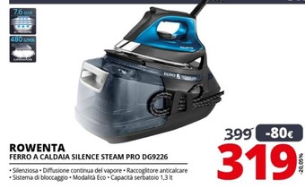 Rowenta ferro a caldaia silence steam pro dg9226