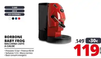 Comet Caffe borbone baby frog macchina caffè a cialde offerta