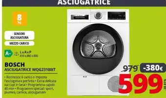 Bosch asciugatrice wqg23100it
