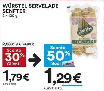 Coop WÜRSTEL SERVELADE SENFTER 2 x 100 g offerta