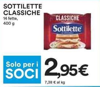 Coop SOTTILETTE CLASSICHE 400 g offerta