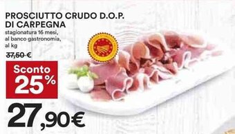 Coop PROSCIUTTO CRUDO D.O.P. DI CARPEGNA offerta