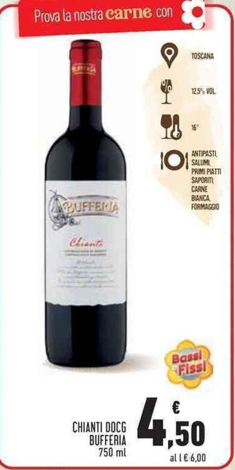 Conad CHIANTI DOCG BUFFERIA 750 ml offerta