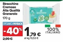 Carrefour Market Granarolo stracchino cremoso alta qualità offerta