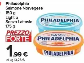 Carrefour Market Philadelphia salmone norvegese offerta