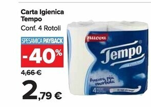 Carrefour Market Tempo carta igienica offerta