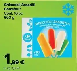 Carrefour Market Carrefour ghiaccioli assortiti offerta