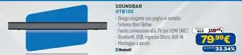 Euronics Panasonic soundbar htb100 offerta